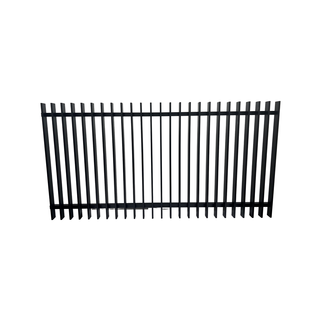 Aluminium Blade Pool Fence Panel Satin Black 1200MM (H) x 2400 (W ...