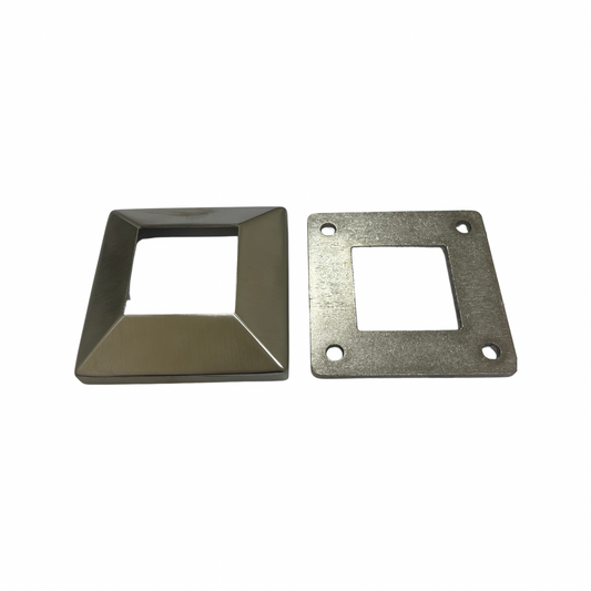 Square base plate with raised cover G316