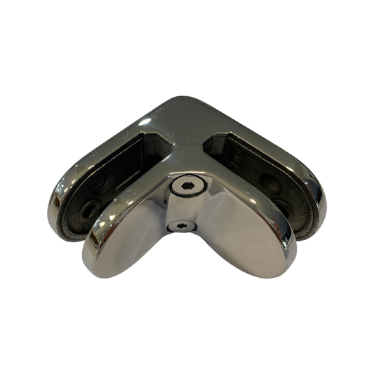 Round Corner Glass Clamp G316 Stainless Steel