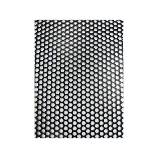 Perforated Pool Fence Panel Infill 1140 x 1960mm Satin Black